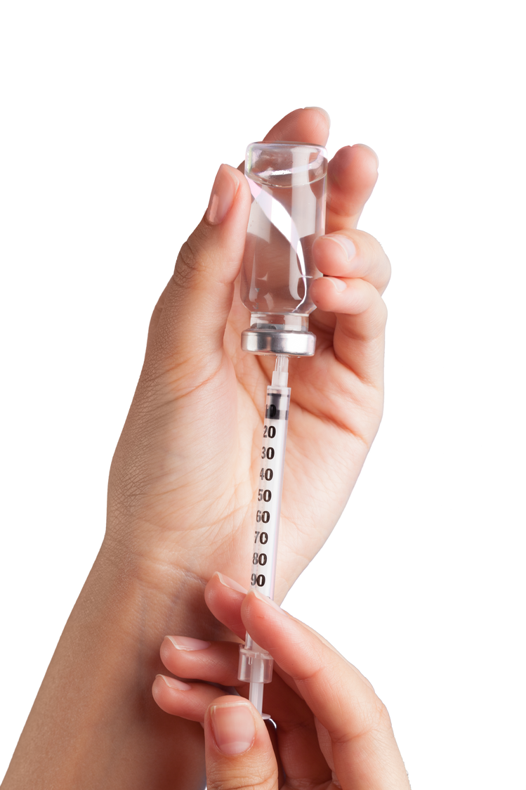 Woman Injecting